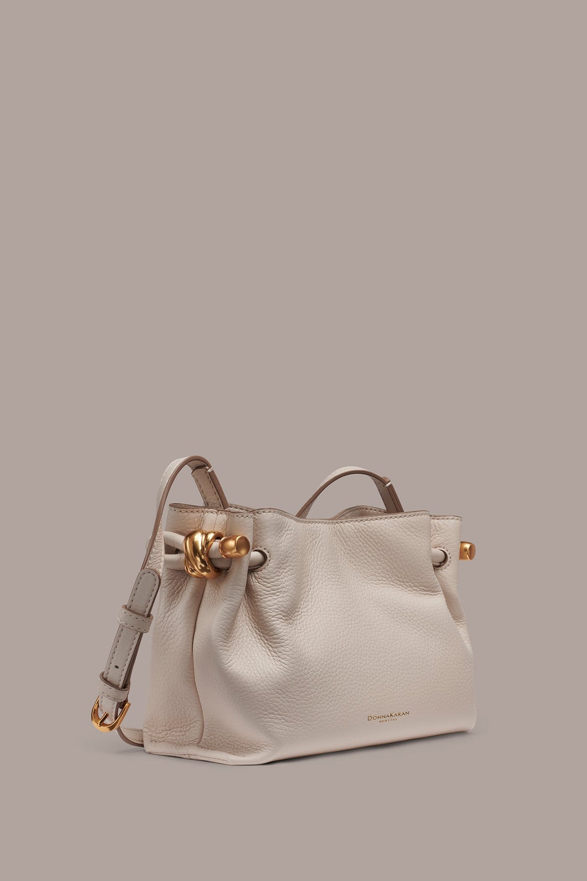 CASHMERE LEATHER CROSSBODY BAG - SAND