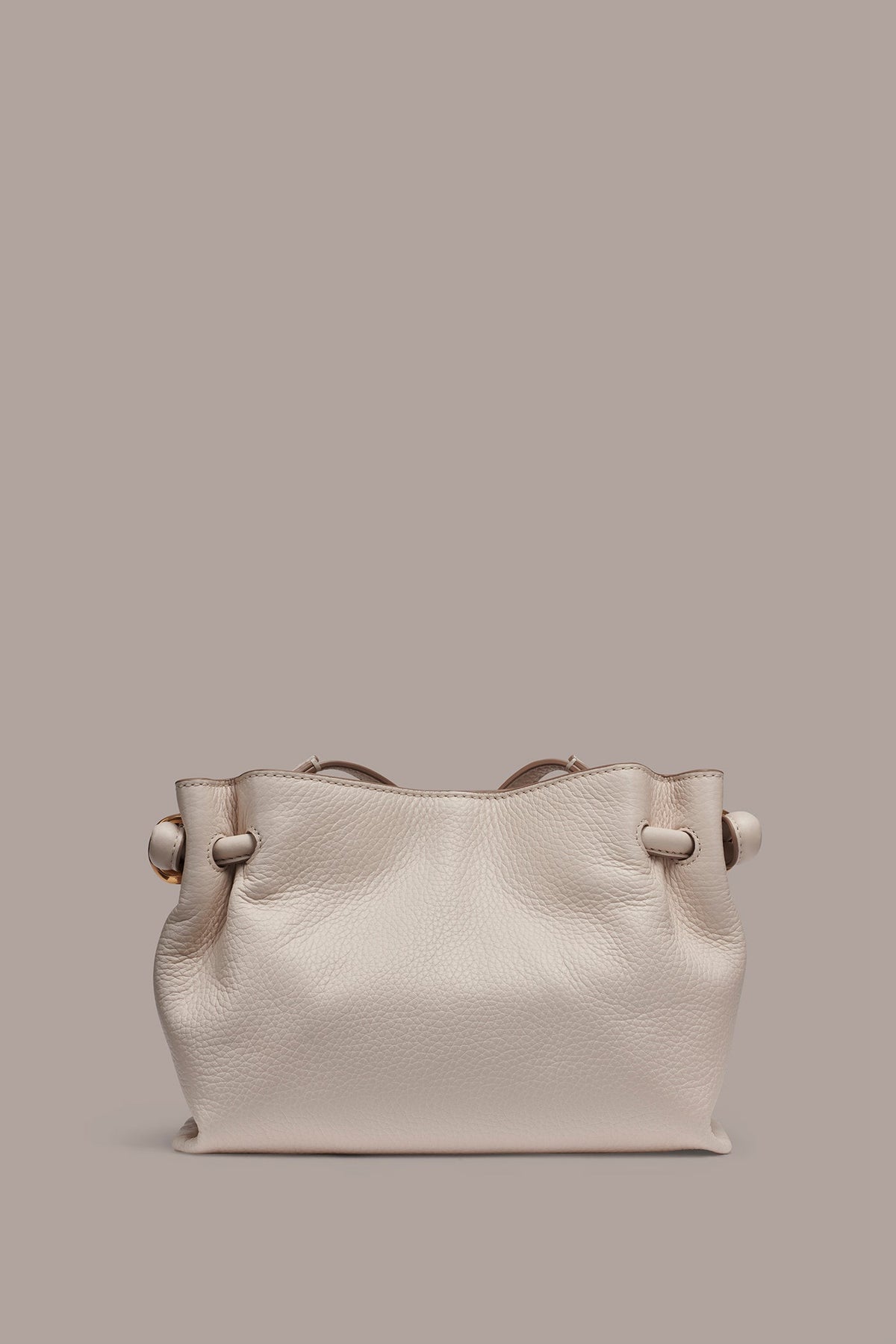 CASHMERE LEATHER CROSSBODY BAG - SAND