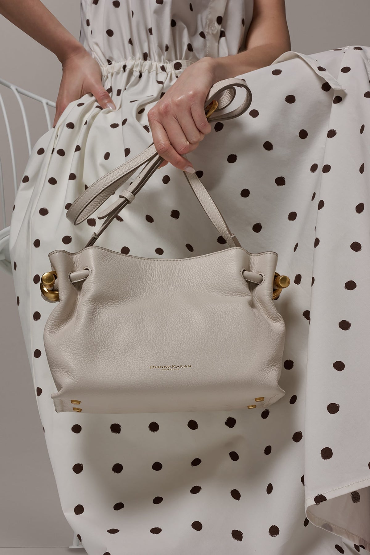 CASHMERE LEATHER CROSSBODY BAG - SAND