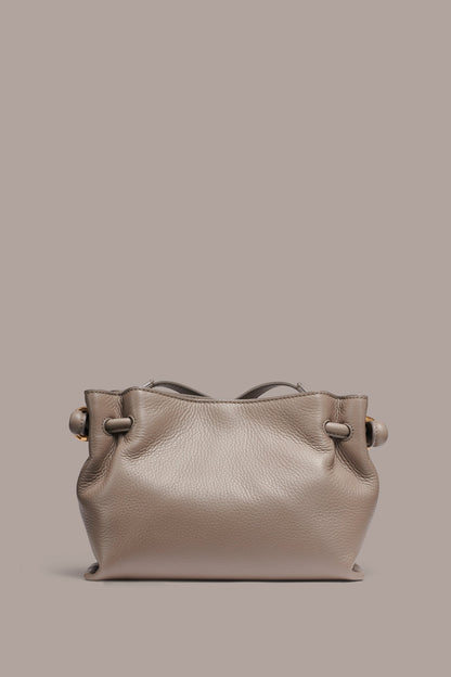 CASHMERE LEATHER CROSSBODY BAG - CLOUD