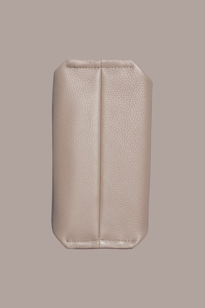 CASHMERE LEATHER CROSSBODY BAG - CLOUD