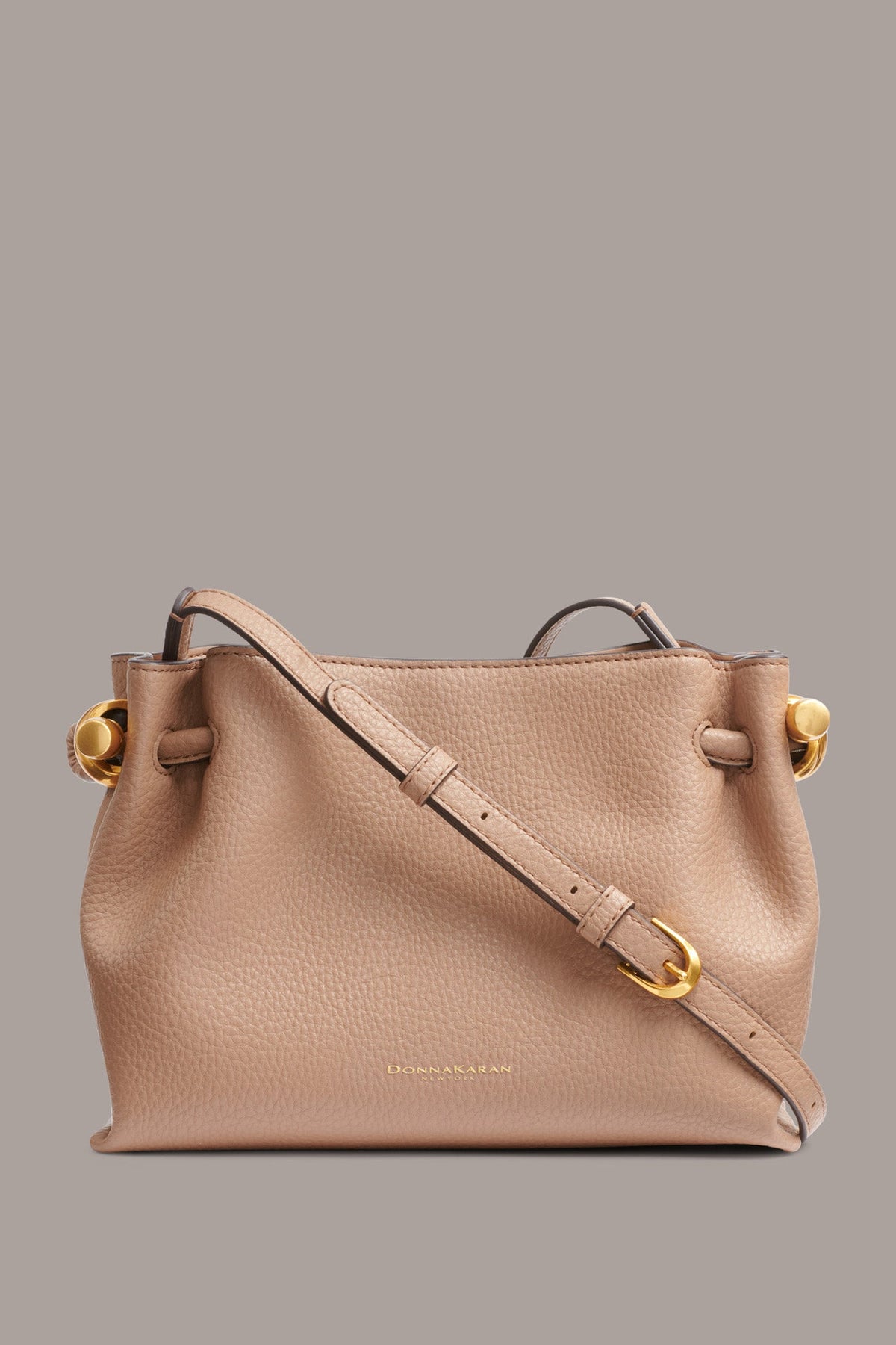 CASHMERE LEATHER CROSSBODY BAG - TOASTED ALMOND