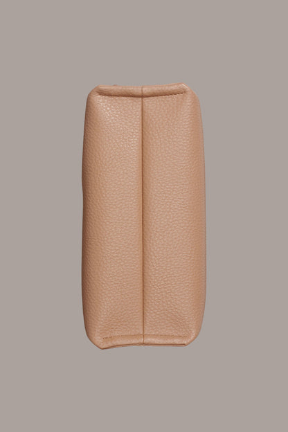 CASHMERE LEATHER CROSSBODY BAG - TOASTED ALMOND