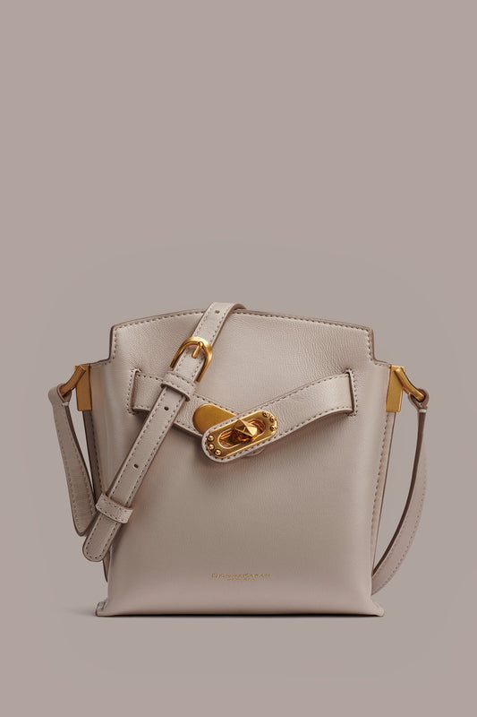 BRIDGEHAMPTON LEATHER CROSSBODY BAG - Sand