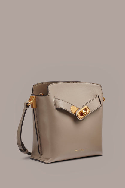 BRIDGEHAMPTON LEATHER CROSSBODY BAG - Moth