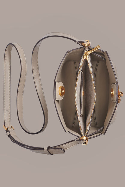 BRIDGEHAMPTON LEATHER CROSSBODY BAG - Moth