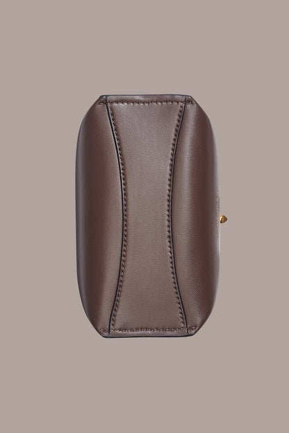 BRIDGEHAMPTON LEATHER CROSSBODY BAG - Umber