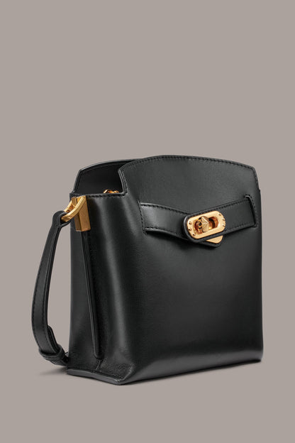 BRIDGEHAMPTON LEATHER CROSSBODY BAG - Black