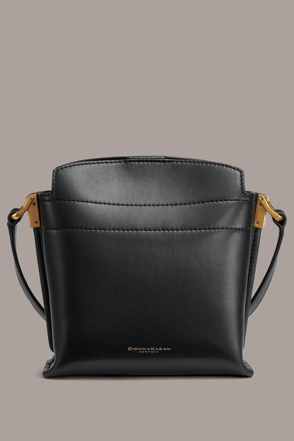 BRIDGEHAMPTON LEATHER CROSSBODY BAG - Black
