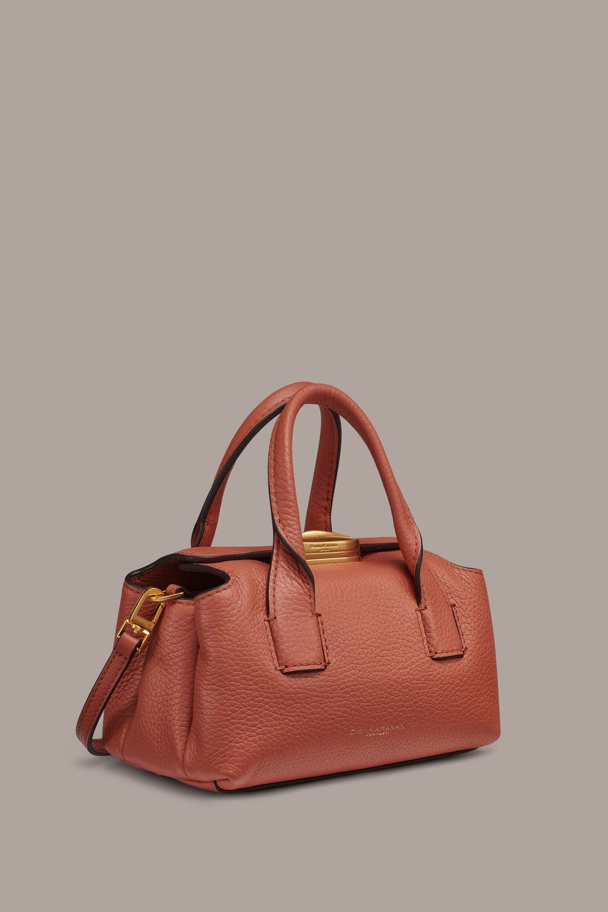 AMAGANSETT LEATHER MINI SATCHEL BAG - Amber