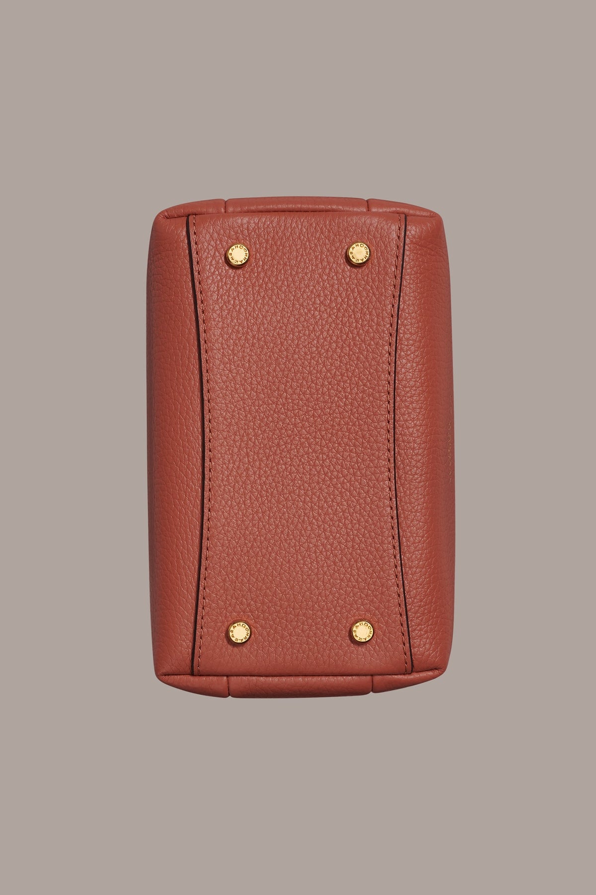 AMAGANSETT LEATHER MINI SATCHEL BAG - Amber