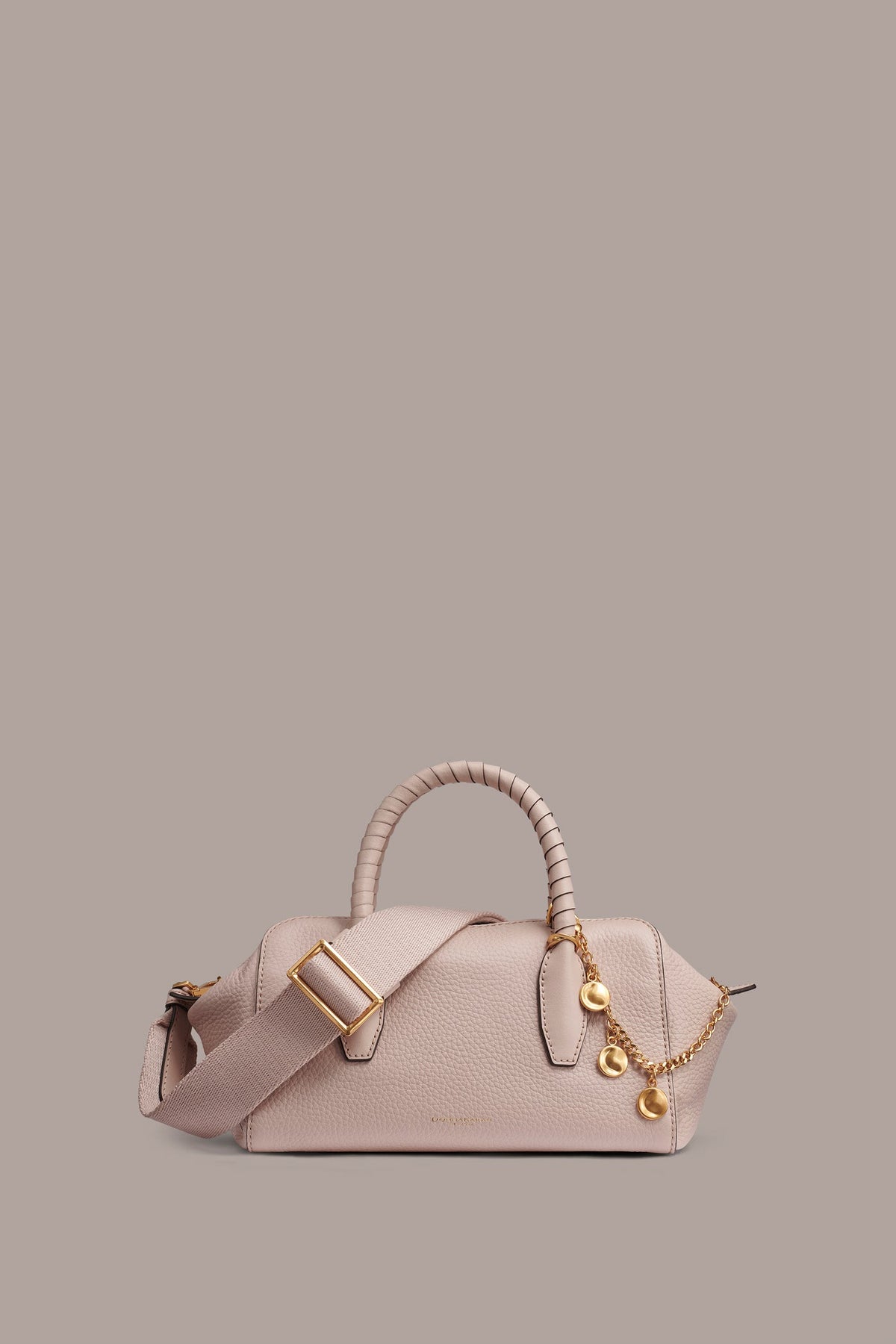 CHANTILLY LEATHER MINI SATCHEL BAG - Snow Petal
