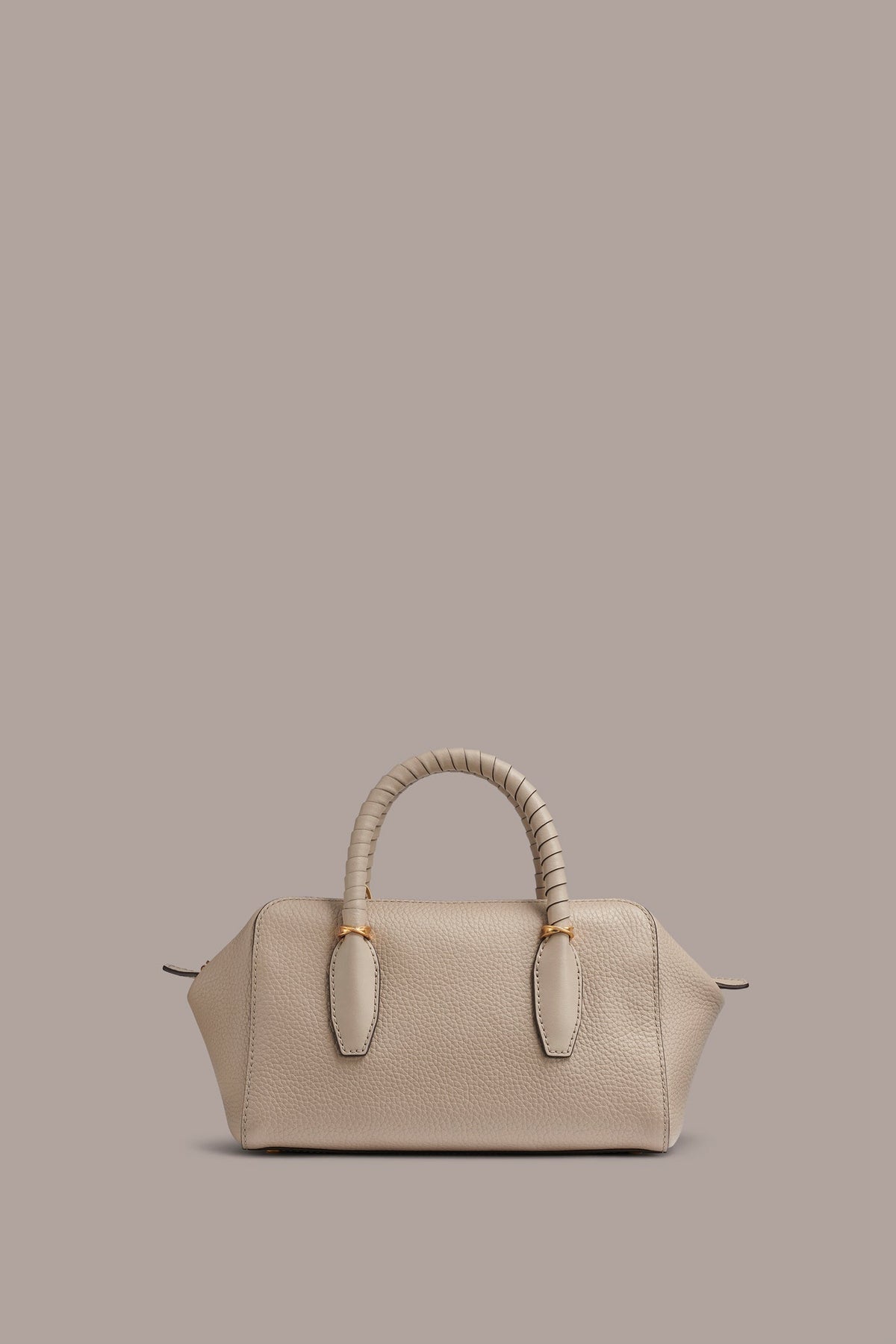 CHANTILLY LEATHER MINI SATCHEL BAG - Moth