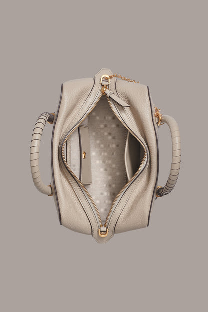 CHANTILLY LEATHER MINI SATCHEL BAG - Moth