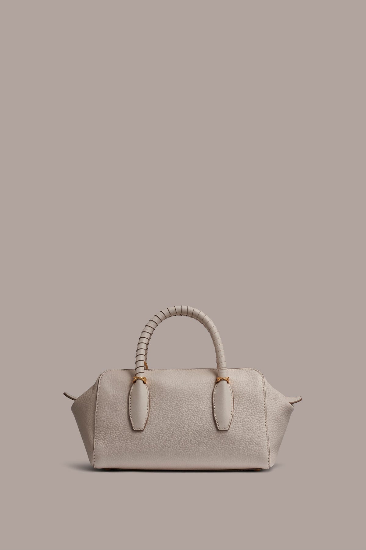 CHANTILLY LEATHER MINI SATCHEL BAG - Sand