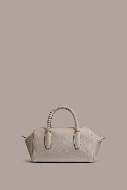 CHANTILLY LEATHER MINI SATCHEL BAG - Sand