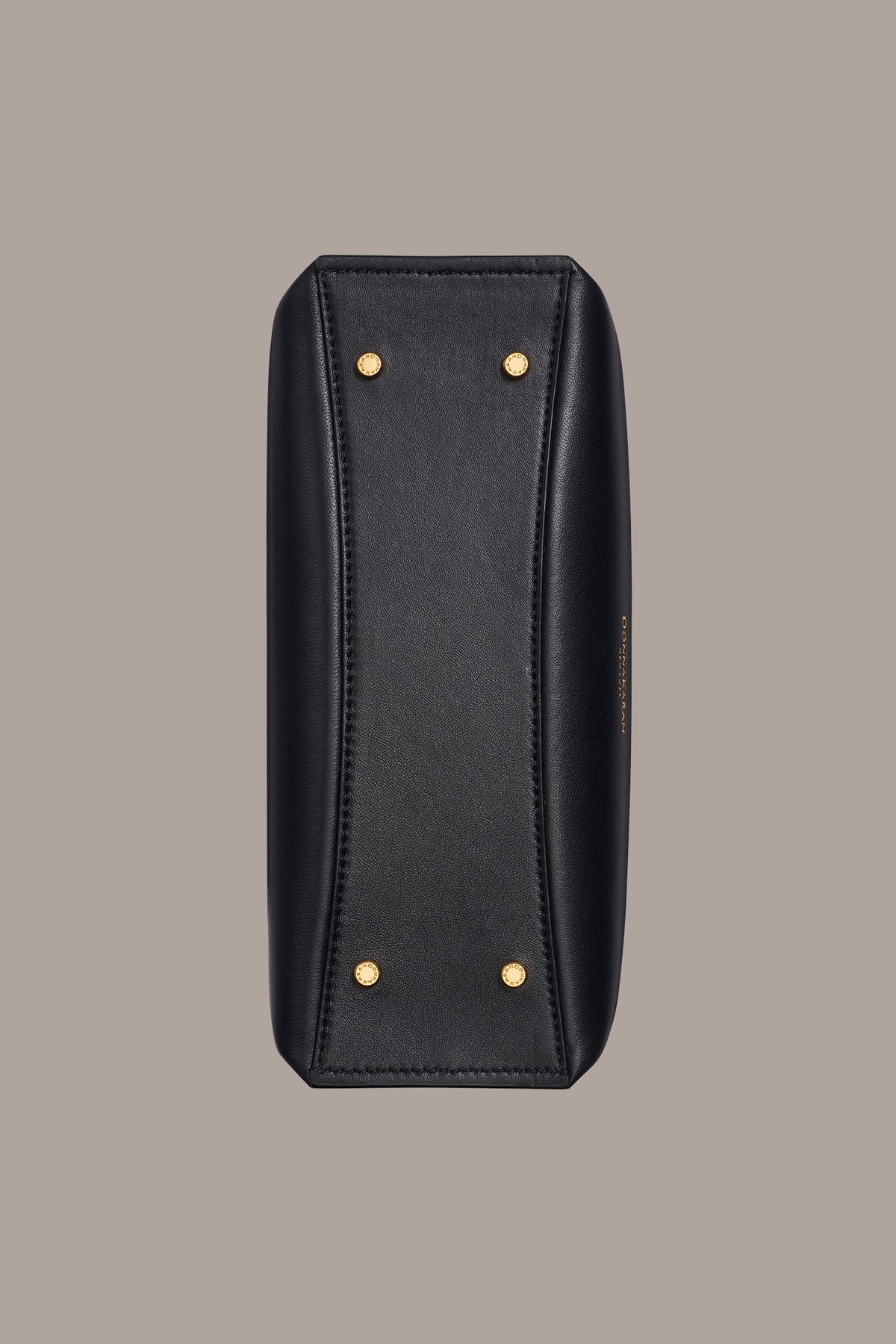 BRIDGEHAMPTON LEATHER SATCHEL BAG - Black / Gold