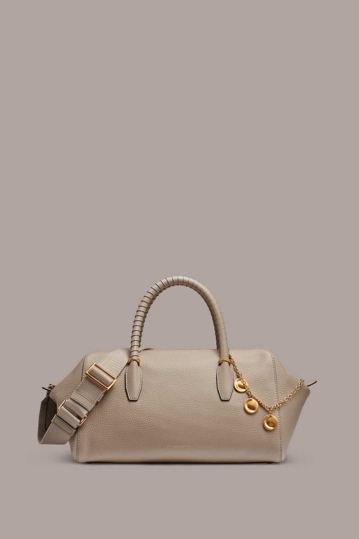 CHANTILLY LEATHER SATCHEL BAG - Moth