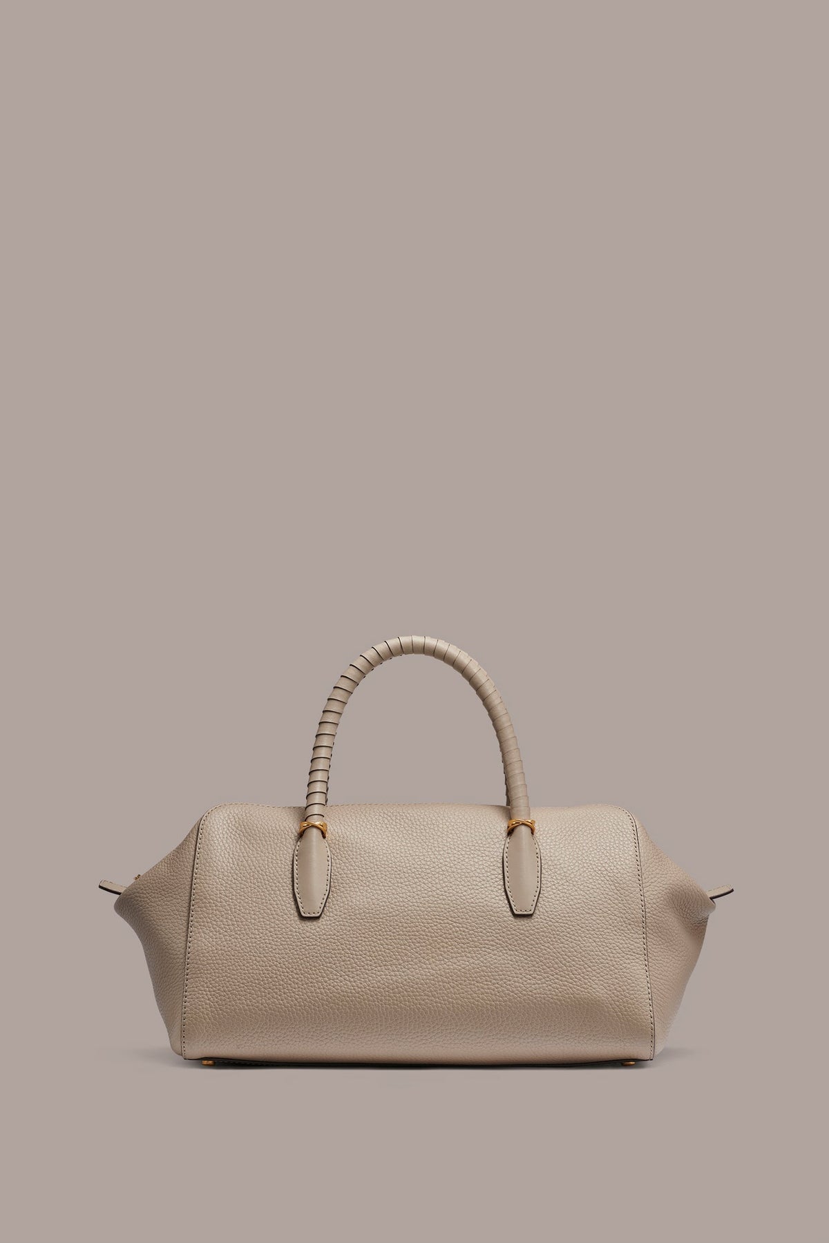 CHANTILLY LEATHER SATCHEL BAG - Moth