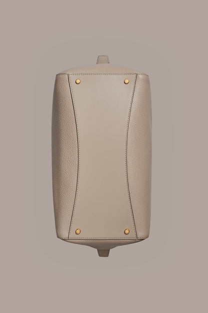 CHANTILLY LEATHER SATCHEL BAG - Moth