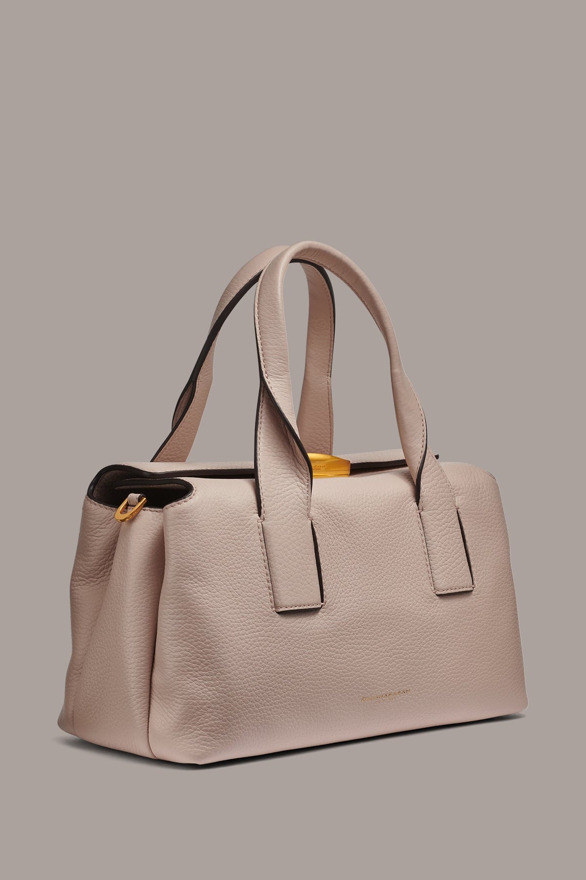 AMAGANSETT LEATHER SATCHEL BAG - SNOW PETAL