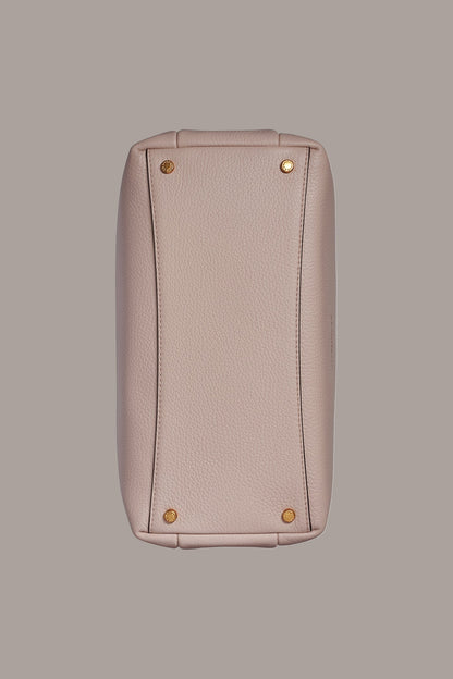 AMAGANSETT LEATHER SATCHEL BAG - SNOW PETAL
