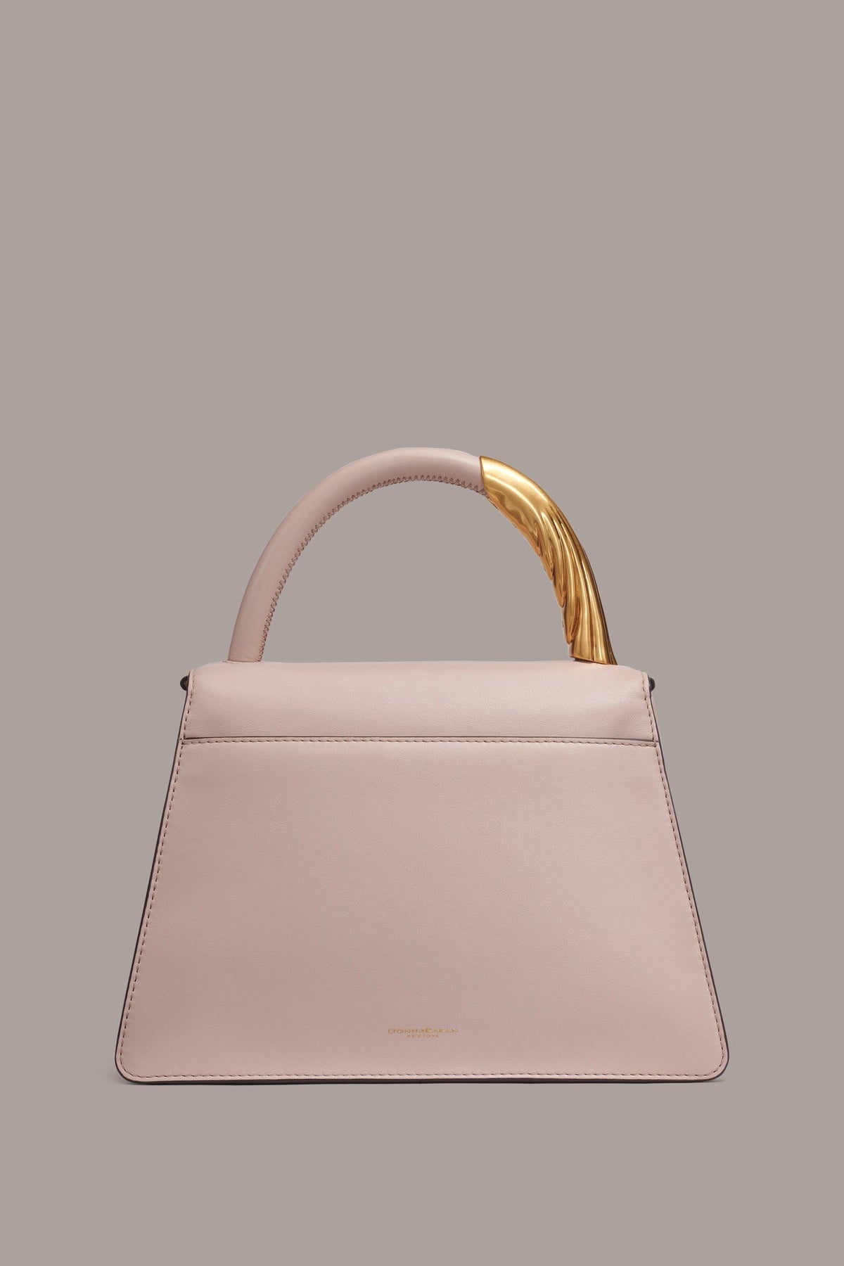 TULLE GOLD-TRIMMED SATCHEL BAG - SHADOW PINK