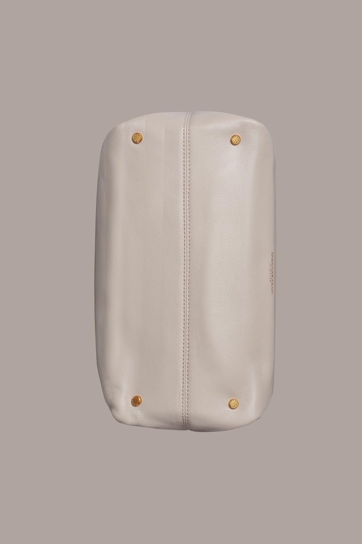 POPLIN LEATHER SATCHEL BAG - Sand