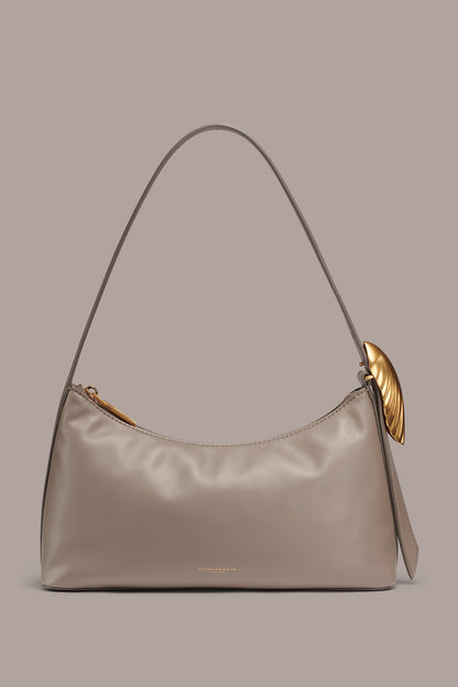 GEORGETTE LEATHER SHOULDER BAG - Cloud
