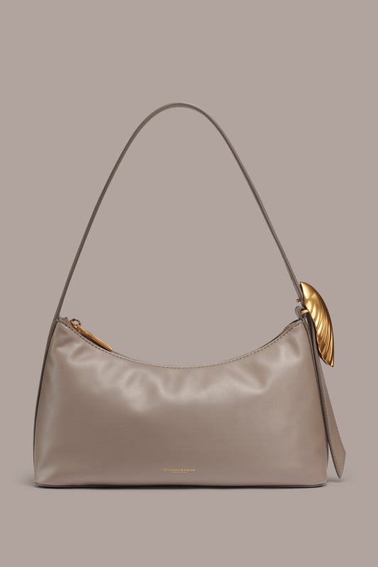 GEORGETTE LEATHER SHOULDER BAG - Cloud