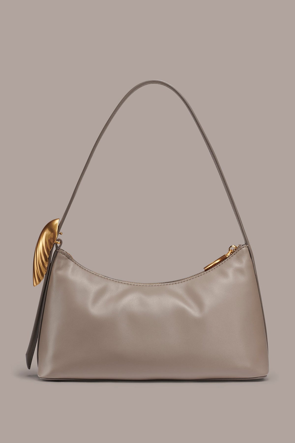 GEORGETTE LEATHER SHOULDER BAG - Cloud