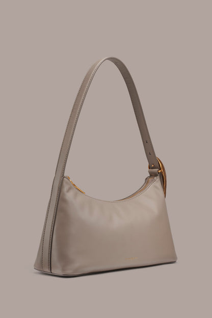 GEORGETTE LEATHER SHOULDER BAG - Cloud