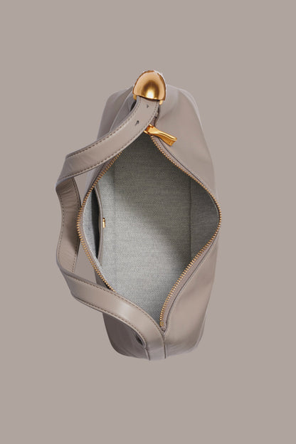 GEORGETTE LEATHER SHOULDER BAG - Cloud