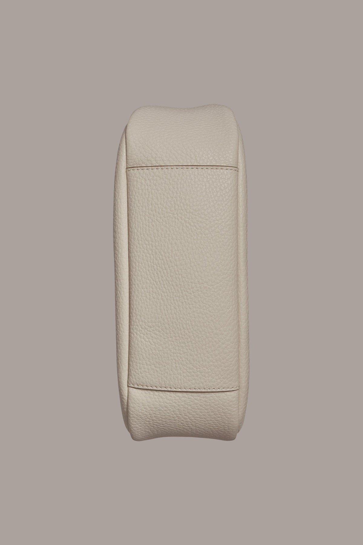 QUOGUE LEATHER SHOULDER BAG - Sand