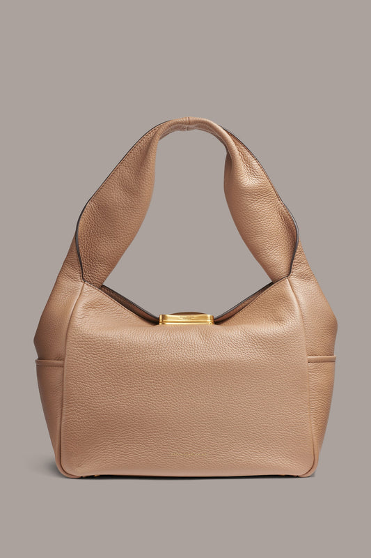 AMAGANSETT SHOULDER BAG - TOASTED ALMOND