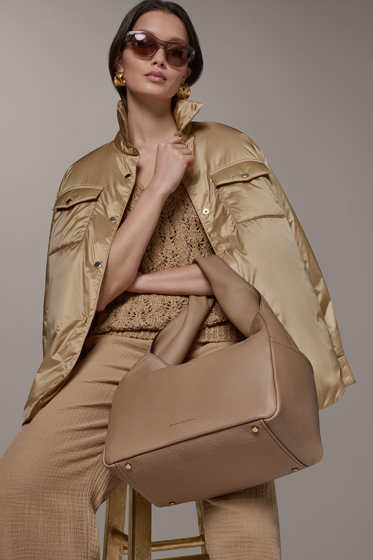 AMAGANSETT SHOULDER BAG - TOASTED ALMOND