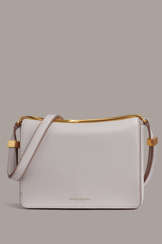 JERICHO LEATHER SHOULDER BAG - SAND