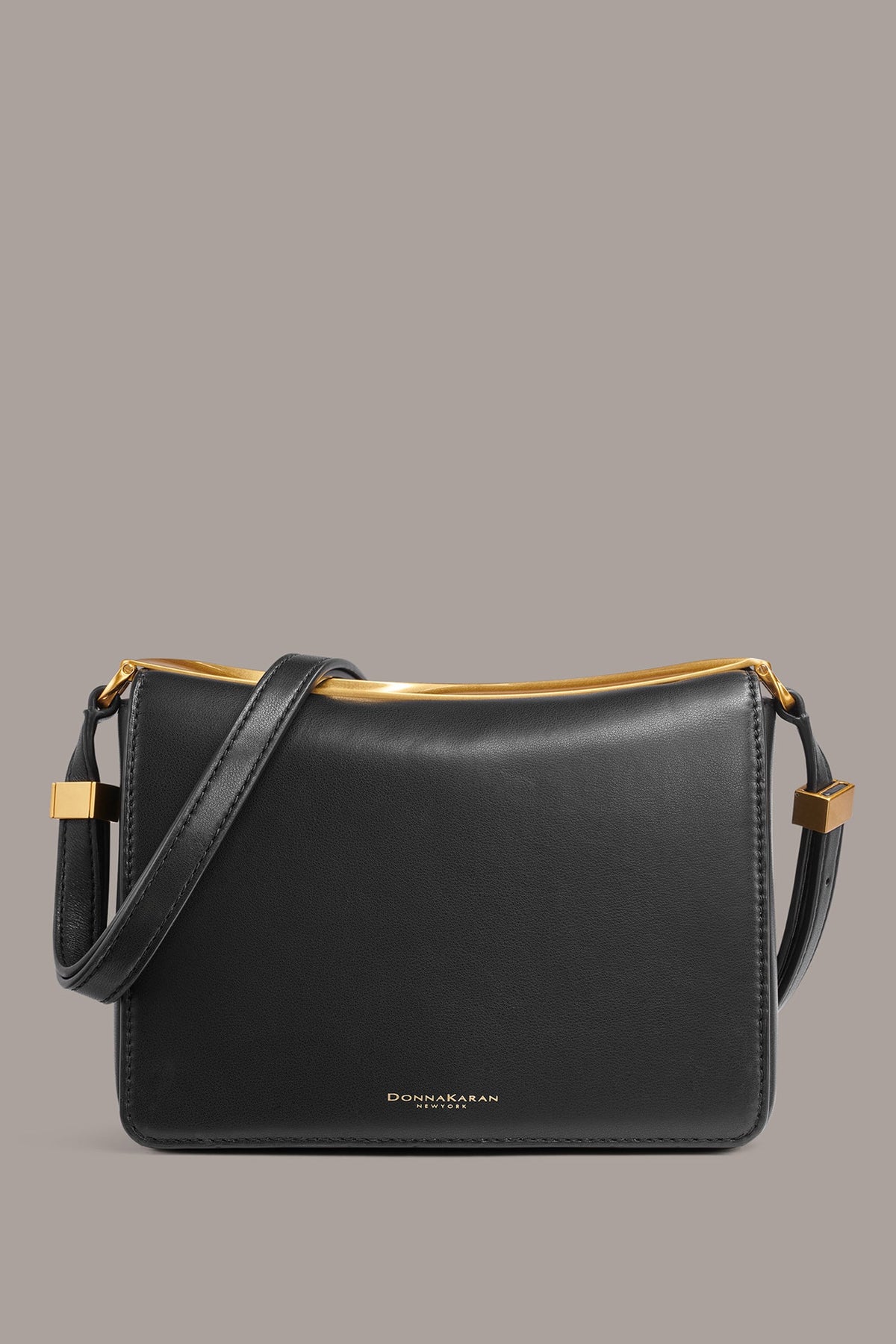 JERICHO LEATHER SHOULDER BAG - Black