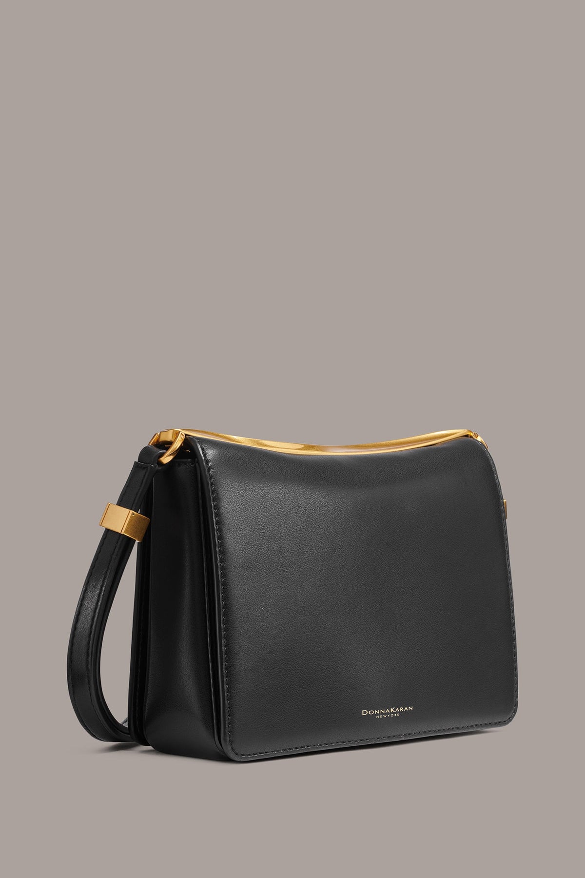 JERICHO LEATHER SHOULDER BAG - Black
