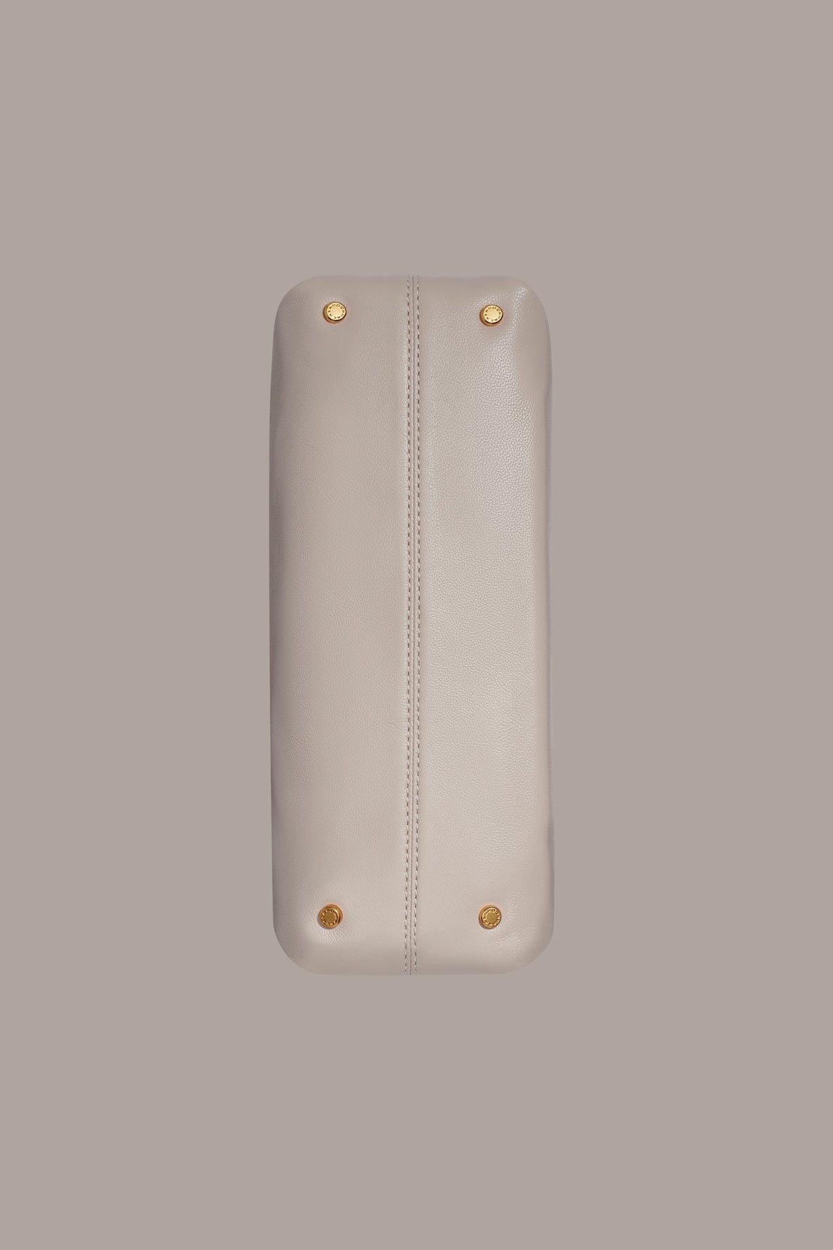 POPLIN LEATHER CLUTCH - Sand