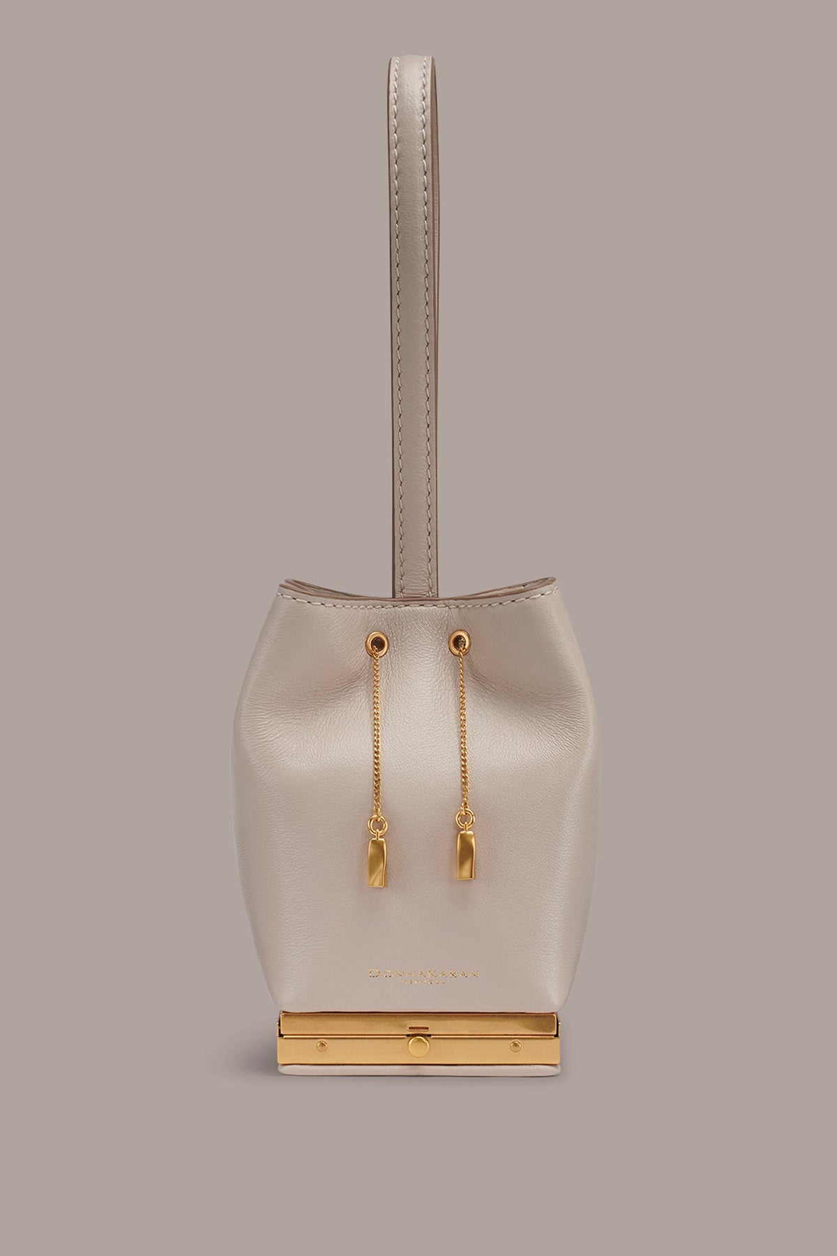 SISAL LEATHER CLUTCH - Sand