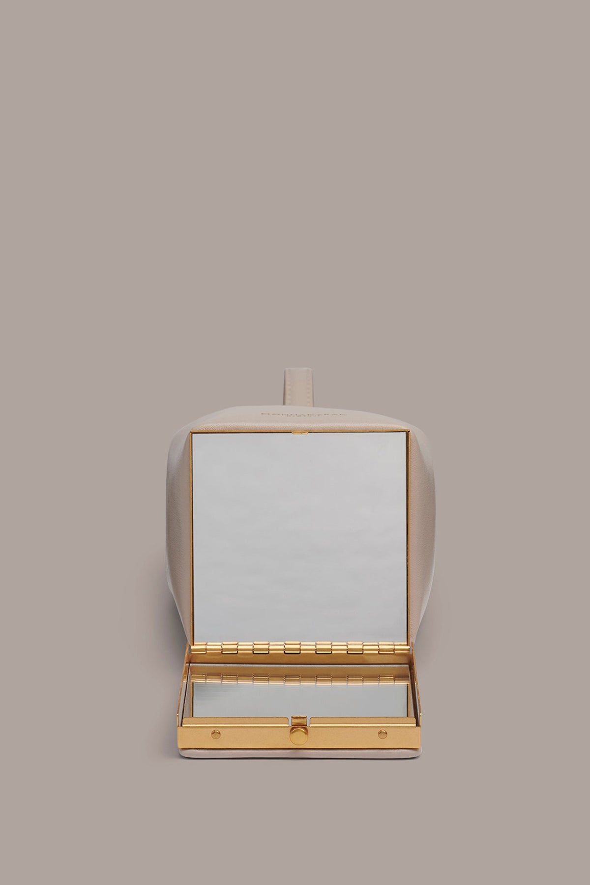 SISAL LEATHER CLUTCH - Sand