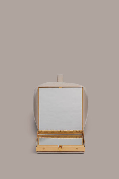 SISAL LEATHER CLUTCH - Sand