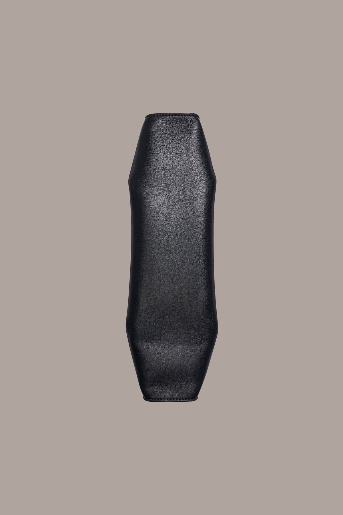 CASHMERE LEATHER CLUTCH - Black / Gold