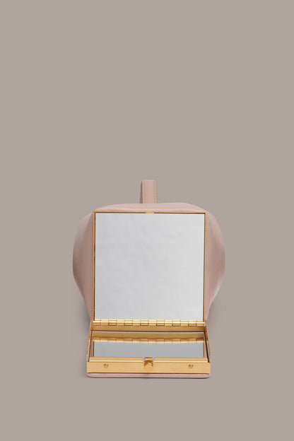SISAL LEATHER CLUTCH - Snow Petal