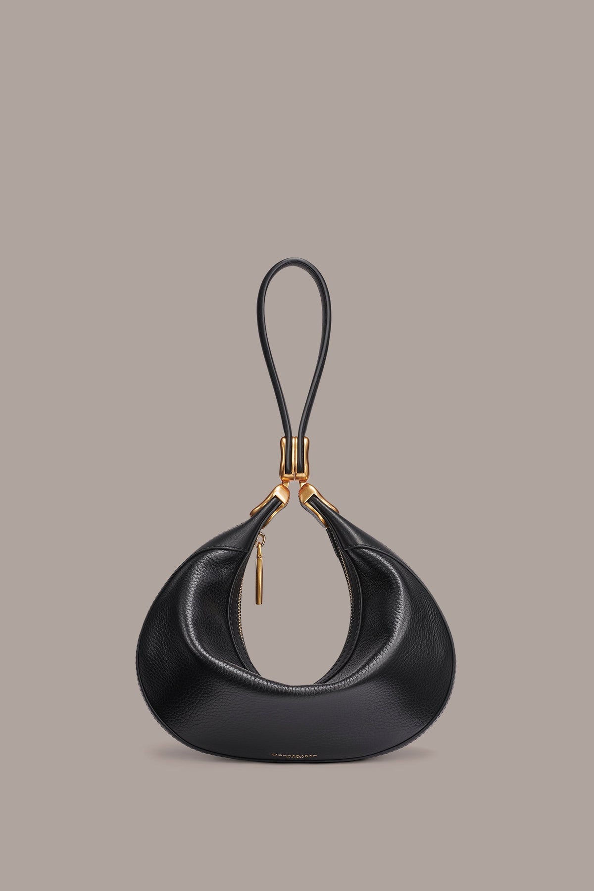 SERGE CONVERTIBLE SHOULDER WRISTLET BAG - Black