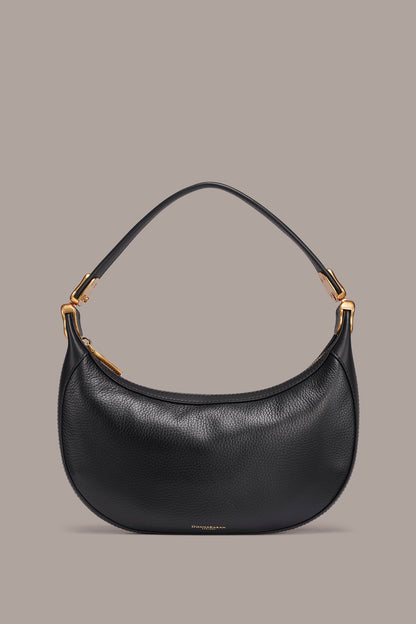 SERGE CONVERTIBLE SHOULDER WRISTLET BAG - Black