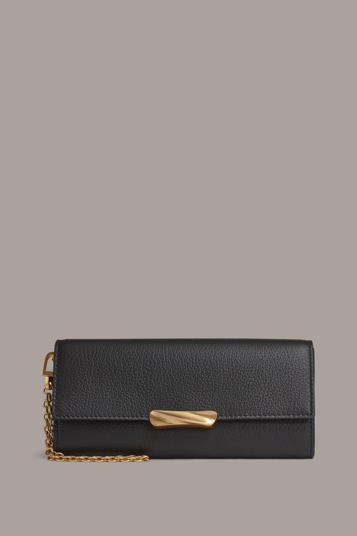 AMAGANSETT FLAP WALLET - Black