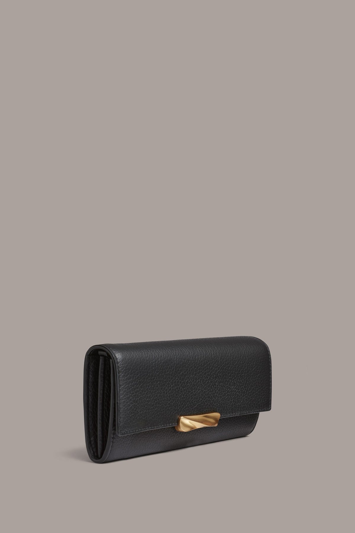 AMAGANSETT FLAP WALLET - Black