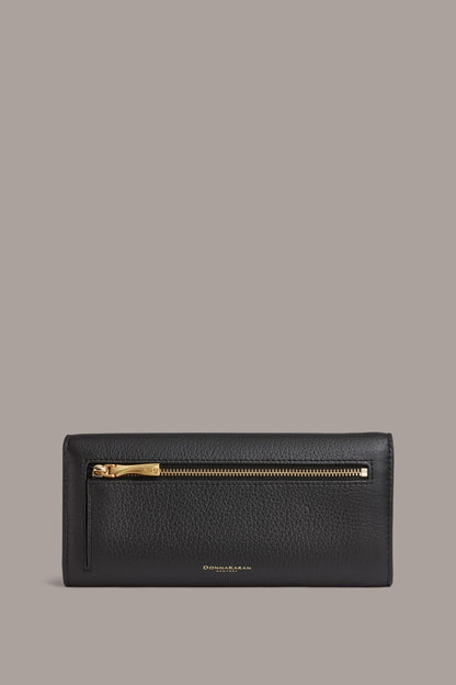 AMAGANSETT FLAP WALLET - Black